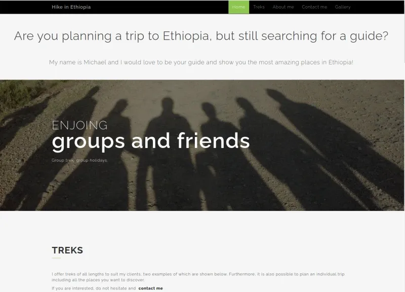 Hike in Ethiopia project screenshot placeholder